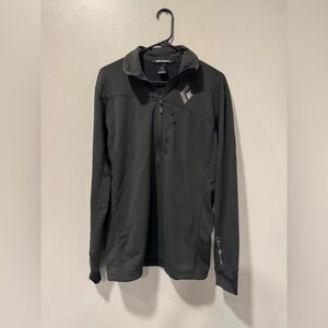 Black Diamond Men’s 1/2 Zip Black Fleece Jacket Size Large